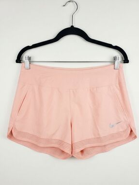 New NIKE pink running  shorts size L